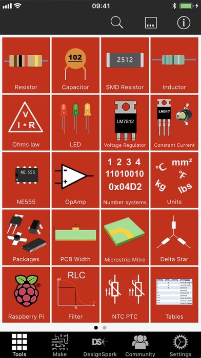 Nouvelle application DesignSpark Toolbox de RS Components disponible pour iOS, Android et Windows